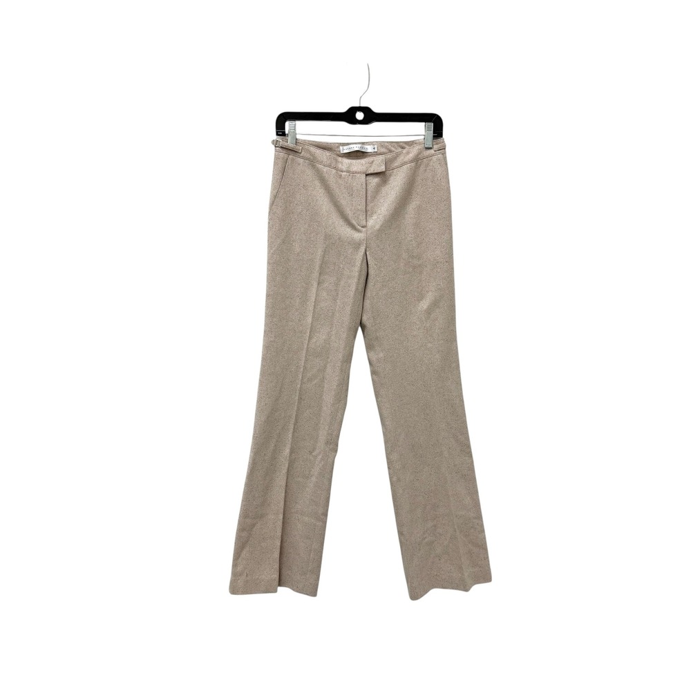 Susana Monaco Women's Beige Wool Blend Straight Leg Dress Pants‎ Size 4